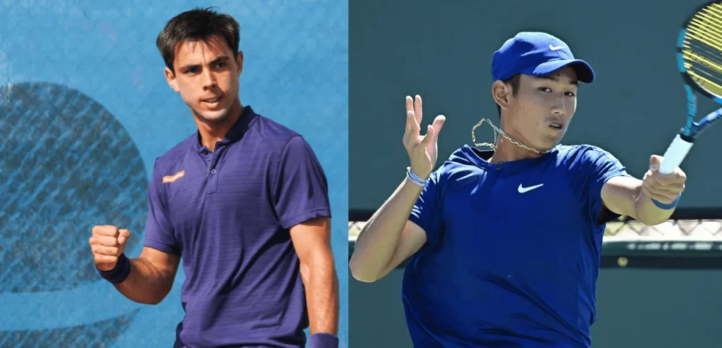 Upcoming tennis showdown: Genaro Alberto Olivieri and Juncheng Shang.