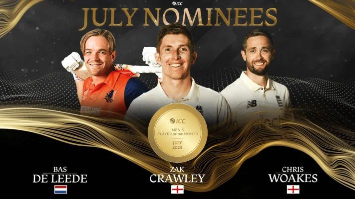 ICC Men’s Performer of the Month for July 2023 Announced