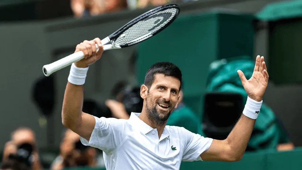 Tennis player Novak Djokovic.