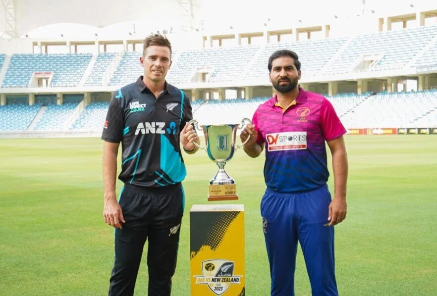 Exciting T20 cricket match on the horizon: New Zealand vs. UAE preview image.