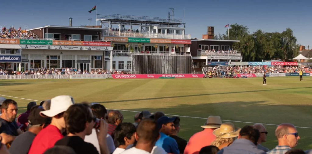 Grace Road Stadium, the iconic home ground of Leicestershire cricket team.