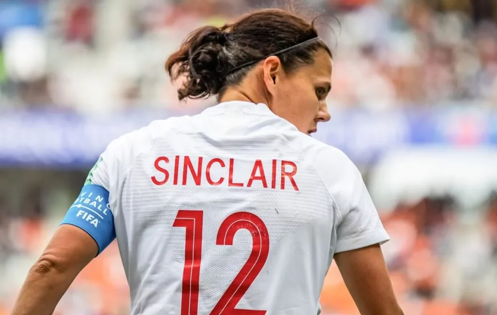 Soccer legend Christine Sinclair announces international retirement.