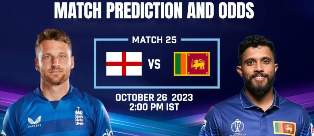England vs Sri Lanka: High Stakes Clash in ODI World Cup.