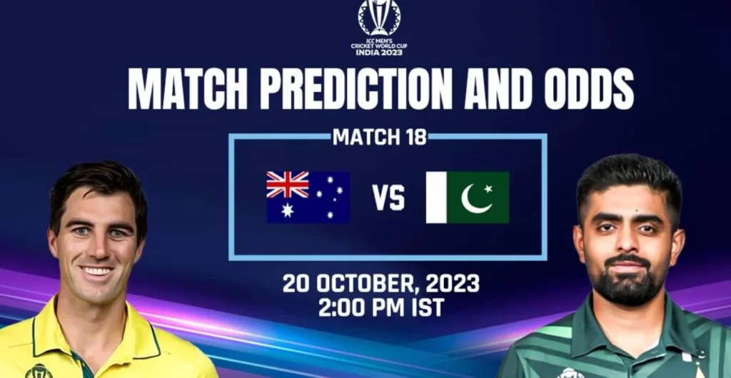 Australia vs Pakistan 2023: Expert Analysis and Betting Predictions for ICC World Cup.