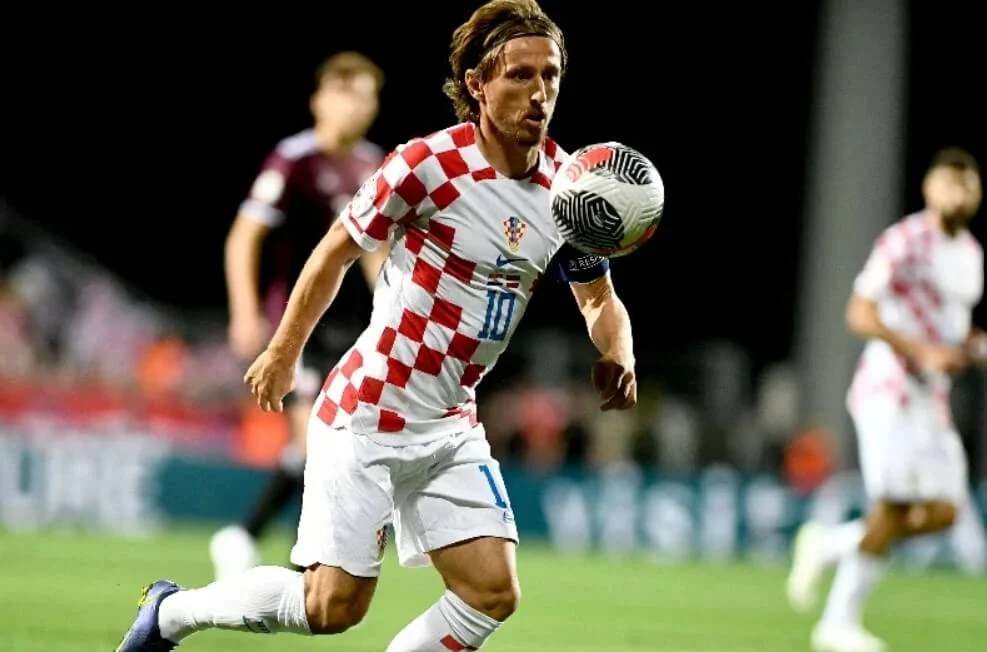 Luka Modric, Croatian football star and midfielder.
