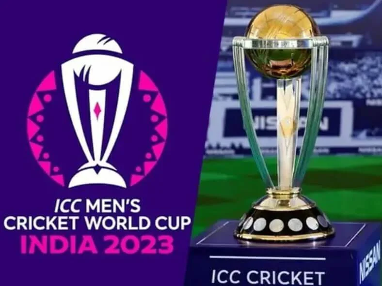 Iconic trophy for the ICC ODI World Cup 2023.