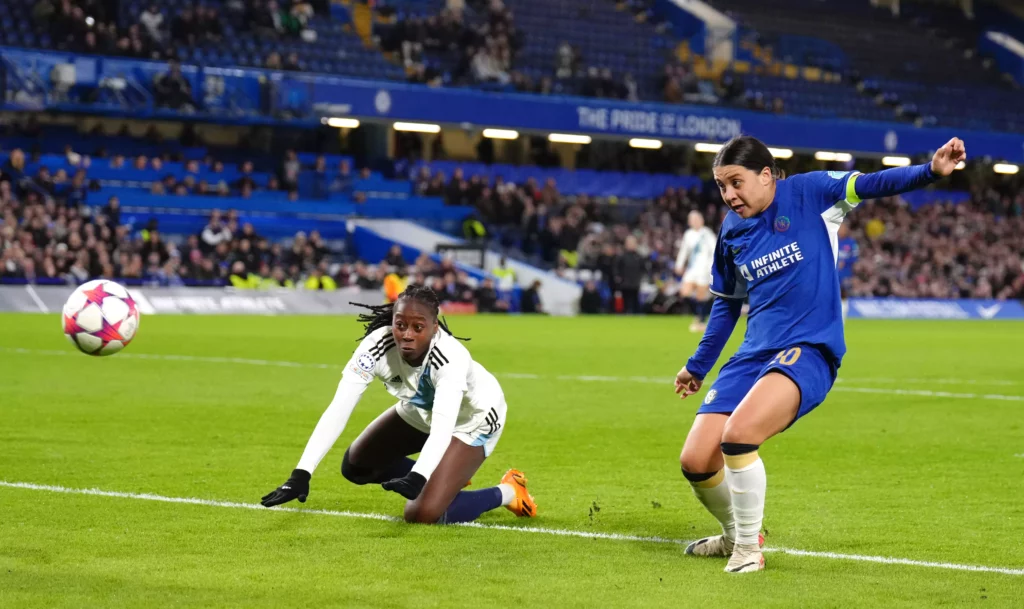 Sam Kerr hat-trick fires Chelsea to Champions League victory