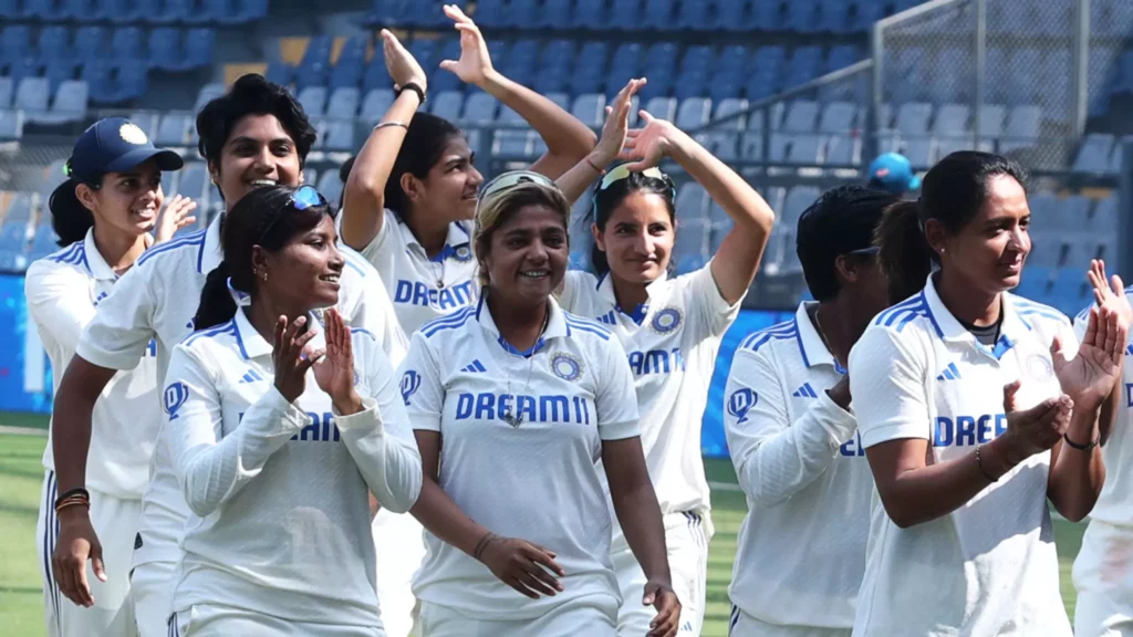India have beaten Australia in a women's Test match for the first time
