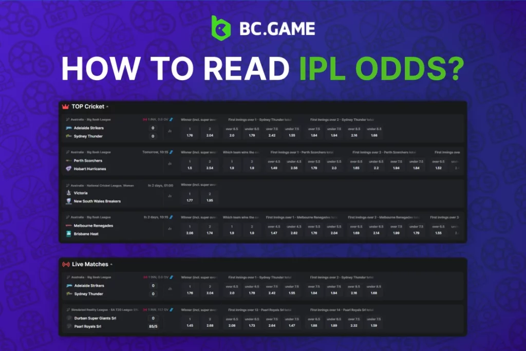 How To Read IPL Odds?