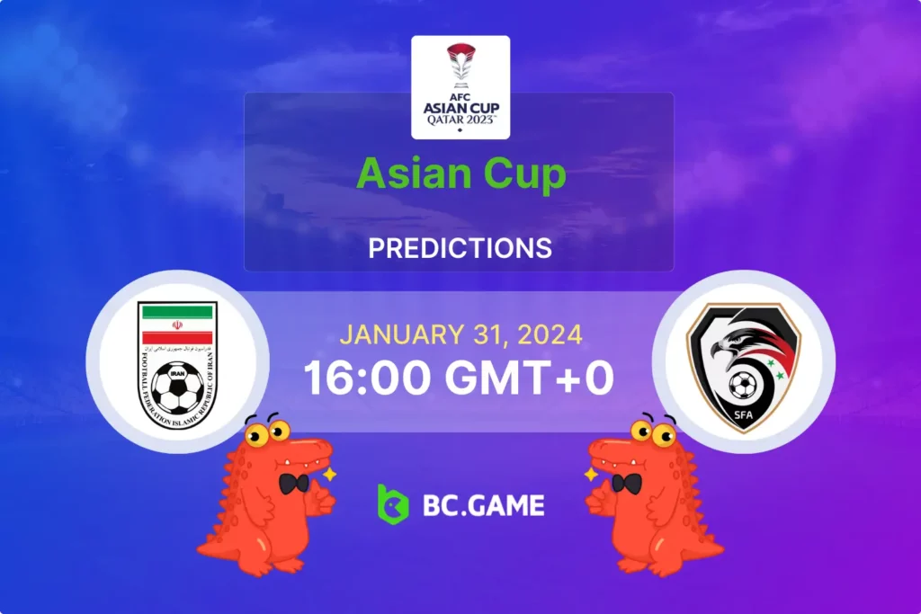 IR Iran vs Syria: Odds, Tips, and Match Insights for the Asian Cup.