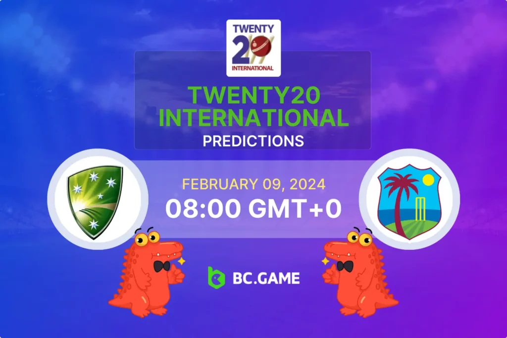 Expert Predictions & Betting Tips for AUS vs WI T20 International 2024.