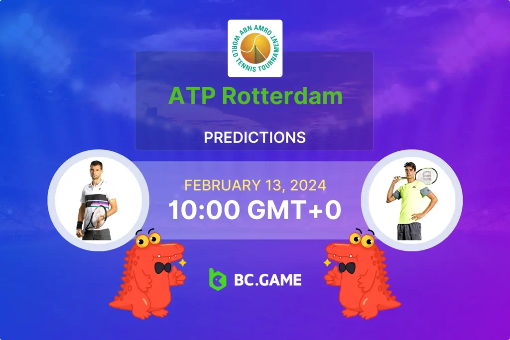 Dimitrov vs Sonego: ATP 500 Rotterdam Predictions, Odds, and Betting Advice.