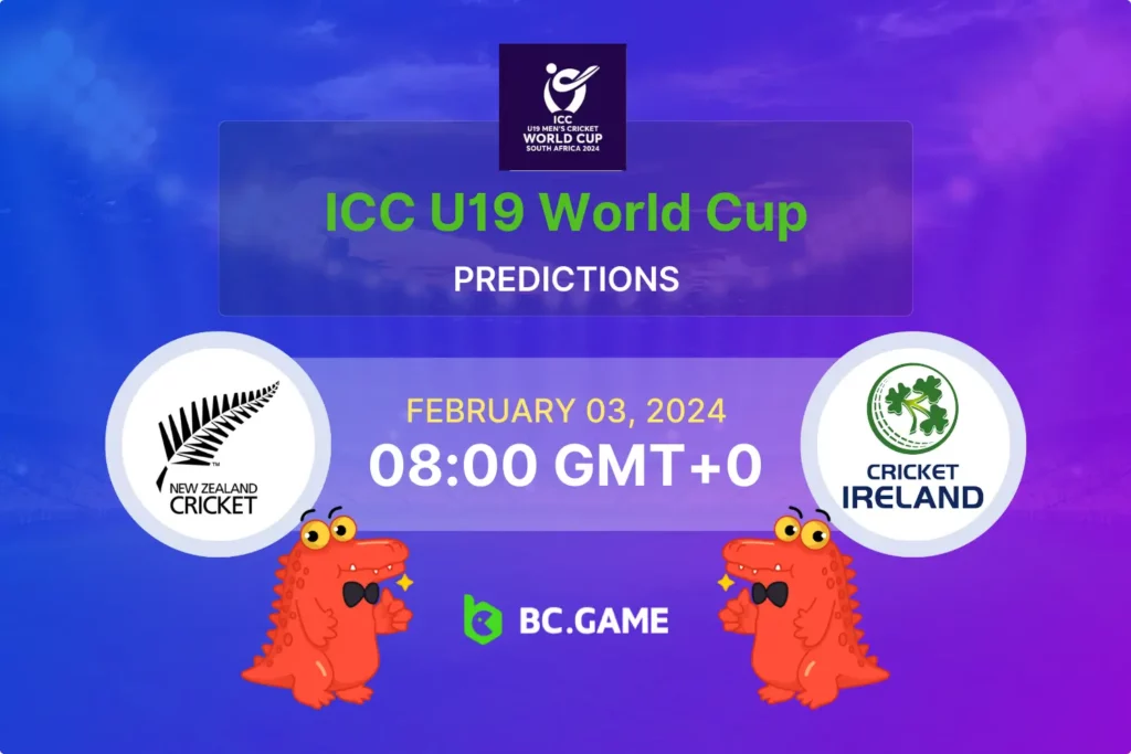 U19 Cricket World Cup Showdown: NZ vs IRE Match Predictions and Tips.