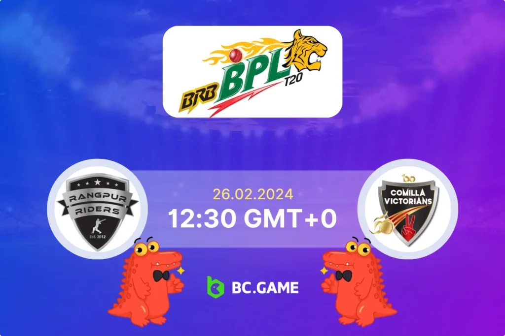 Unveiling the Odds: Rangpur Riders vs Comilla Victorians BPL Quarter-Final Preview.