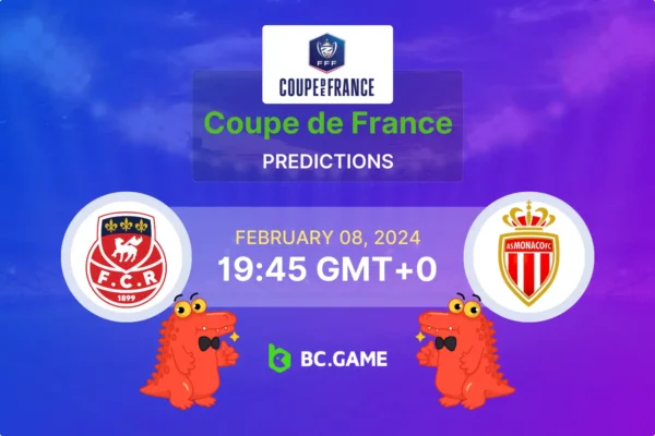 Rouen vs Monaco (Coupe de France 1/8-Finals):  previsões e dicas de apostas