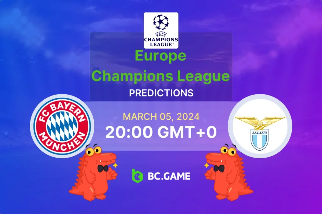 Bayern Munich vs Lazio (Liga dos Campeões da UEFA): previsões e dicas de apostas