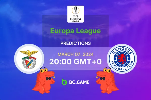 Benfica Lisbon vs Rangers Prediction, Odds, Betting Tips – Europa League