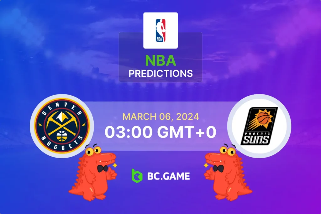 High-Stakes NBA Action: Nuggets vs Suns Betting Guide and Predictions.