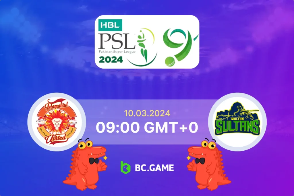 PSL 2024: Islamabad vs Multan, Key Players & Winning Odds.