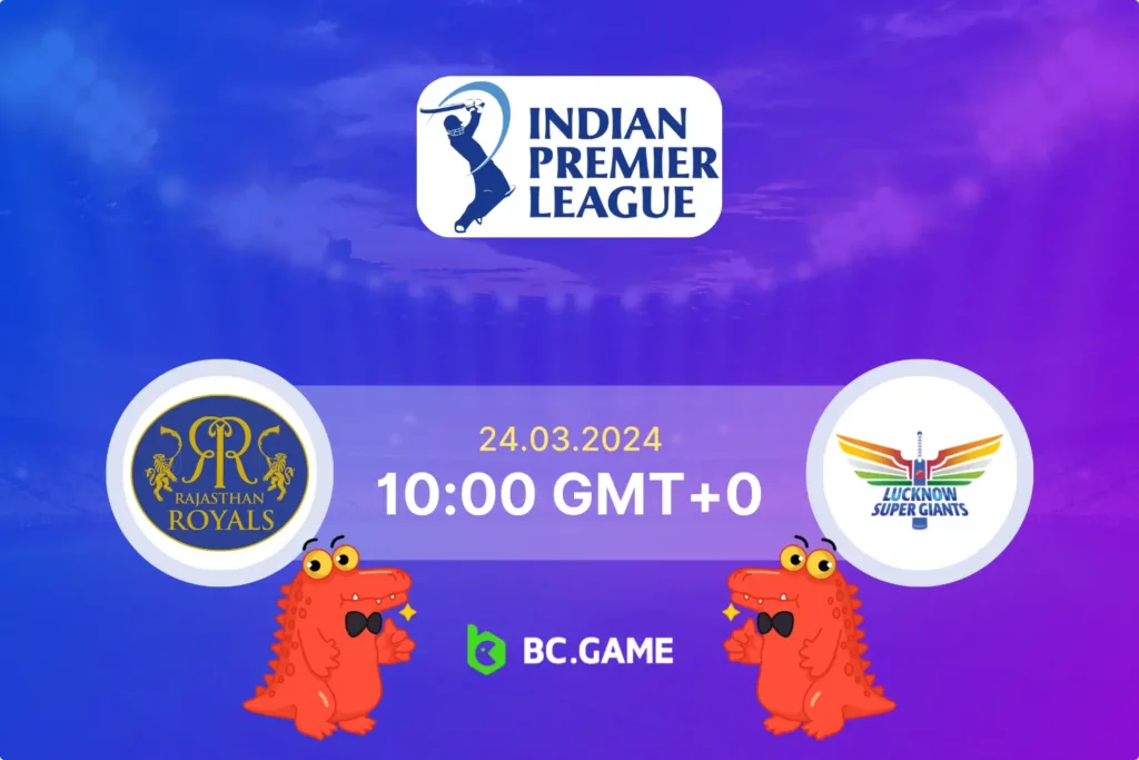 Unveiling the IPL 2024: Rajasthan Royals vs Lucknow Super Giants Prediction & Betting Guide.