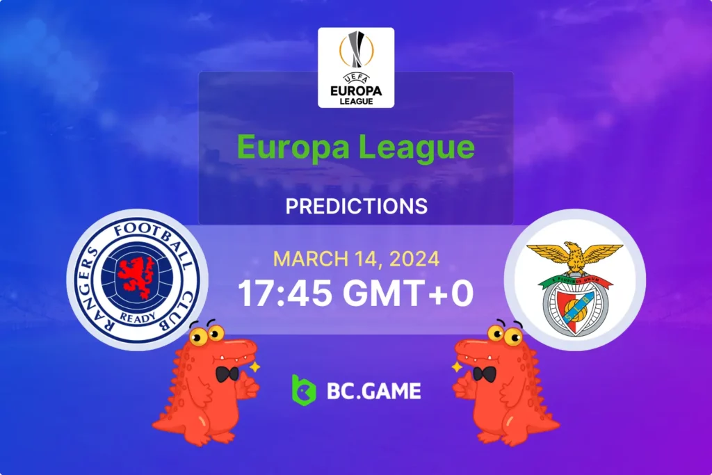 UEFA Europa League: Rangers vs Benfica Match Odds & Winning Tips.