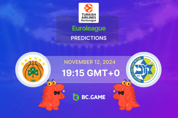 Panathinaikos vs Maccabi Tel Aviv Prediction, Odds, Betting Tips – EuroLeague 12/11/2024