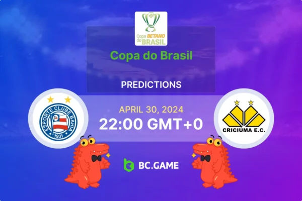 Bahia vs Criciuma Prediction, Odds, Betting Tips – Copa do Brasil
