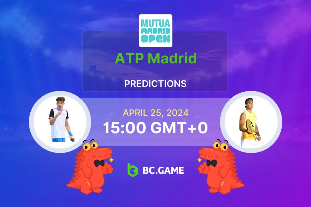 Predicting Darwin Blanch vs Rafael Nadal: ATP Madrid 2024 Odds and Betting Strategies.