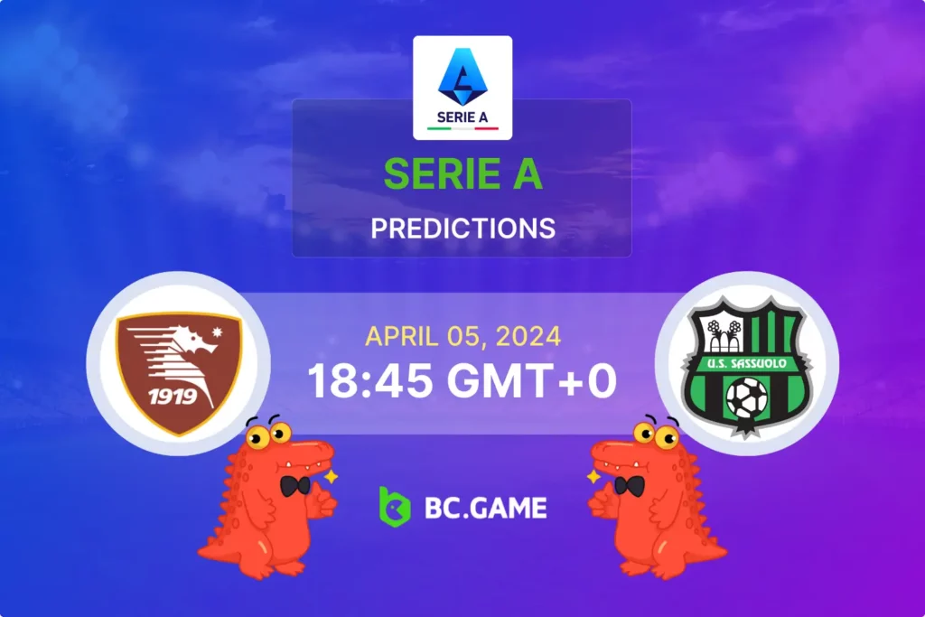 Salernitana vs Sassuolo: Odds, Predictions, and Key Match Insights.