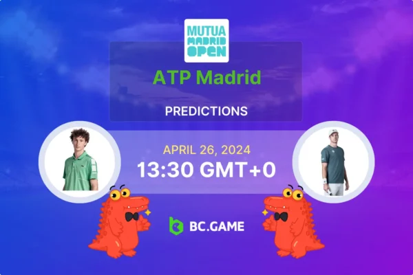 Ugo Humbert vs Botic Van De Zandschulp Prediction, Odds, Betting Tips – ATP Mutua Madrid Open