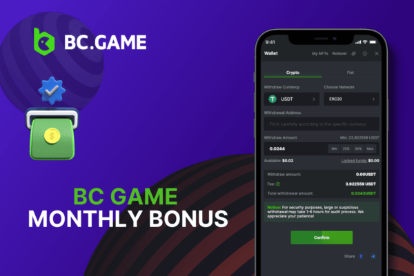 BC Game Monthly Bonus