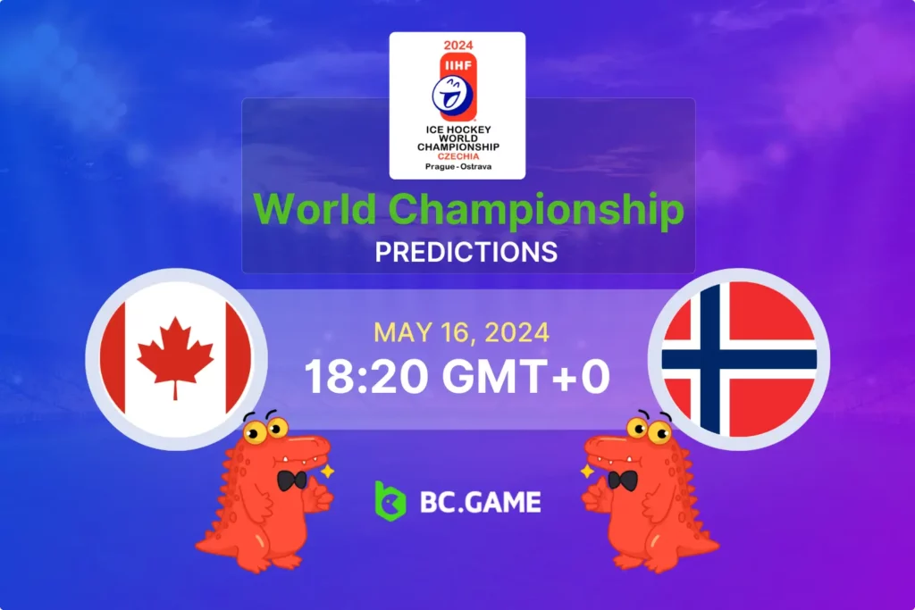 Hockey Betting Guide: Canada vs Norway, World Championship - Prediction & Odds.