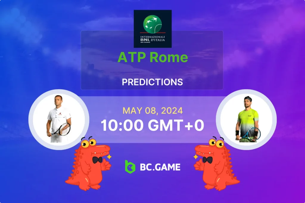 Evans vs Fognini at ATP Rome: Prediction and Betting Tips Based on Detailed Match Analysis.