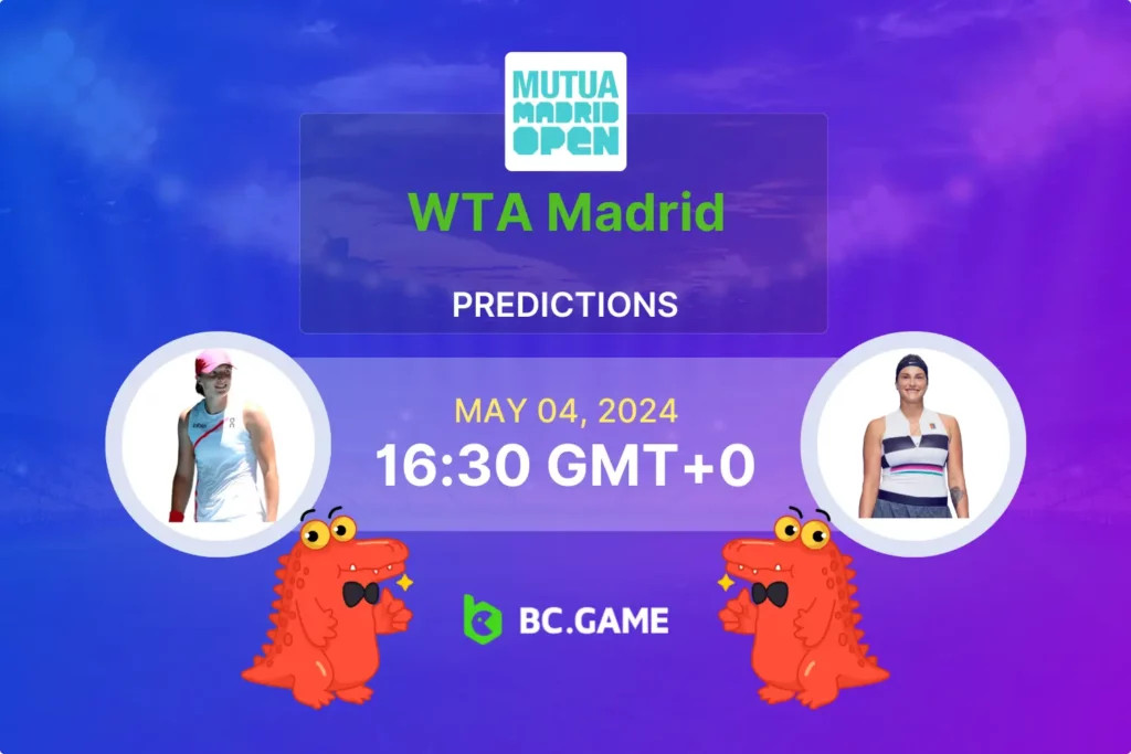 Predicting the WTA Madrid Final: Swiatek vs Sabalenka Odds and Tips.