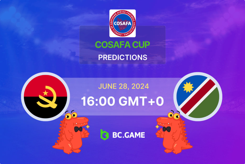 Match prediction for the Angola vs Namibia game at COSAFA Cup 2024.