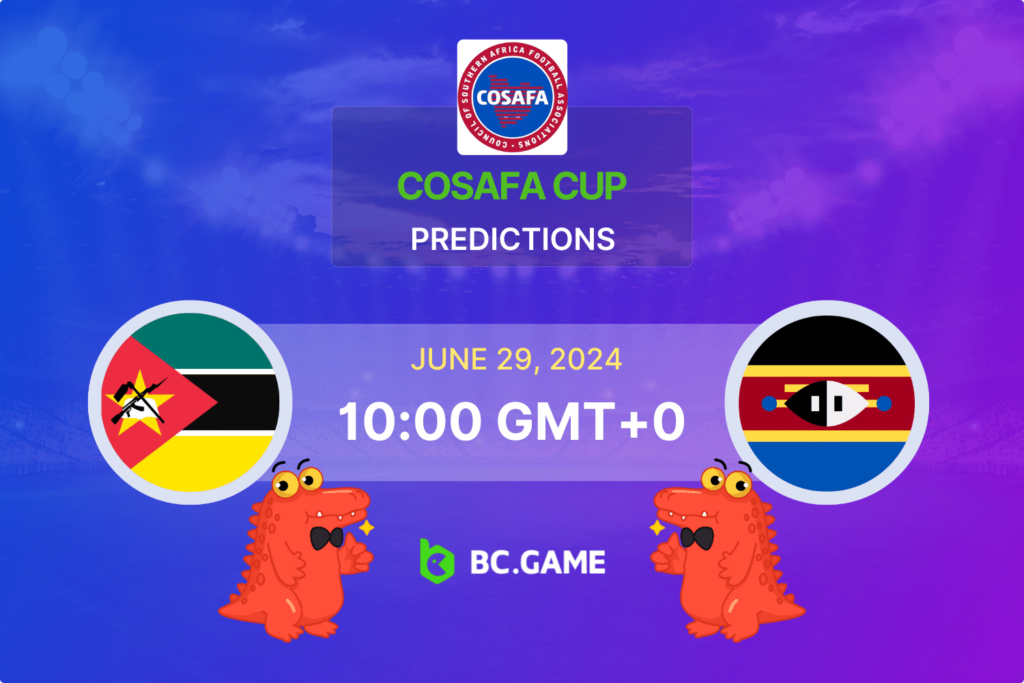 Match prediction for the Mozambique vs Eswatini game at COSAFA Cup 2024.