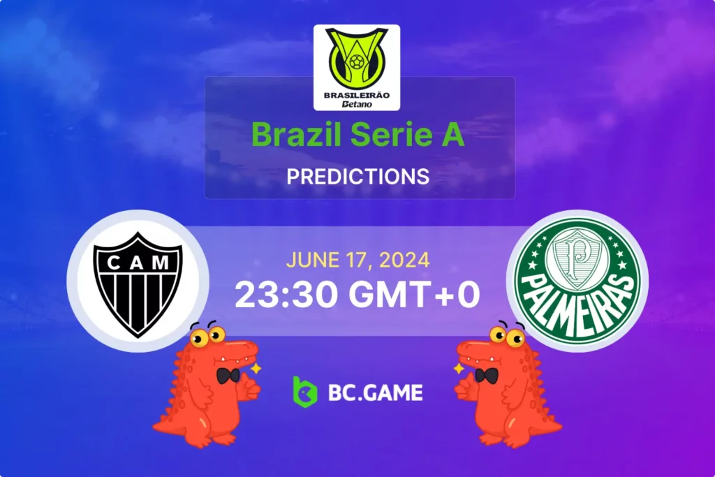 Atlético Mineiro vs Palmeiras Prediction, Odds, and Betting Tips.