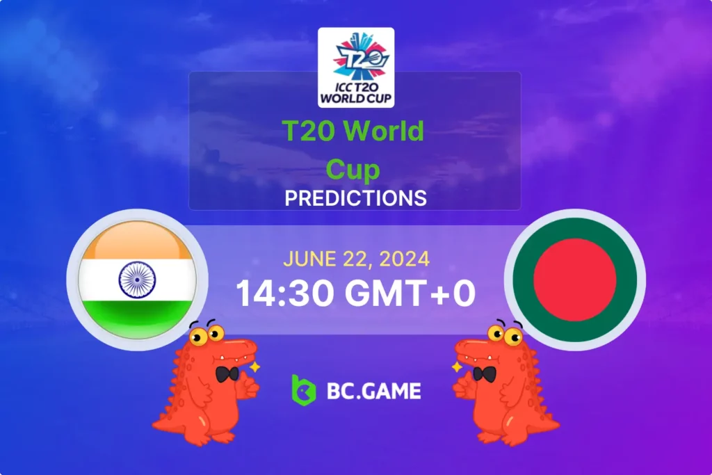 India vs Bangladesh Prediction, Odds, Betting Tips - ICC T20 World Cup 2024.