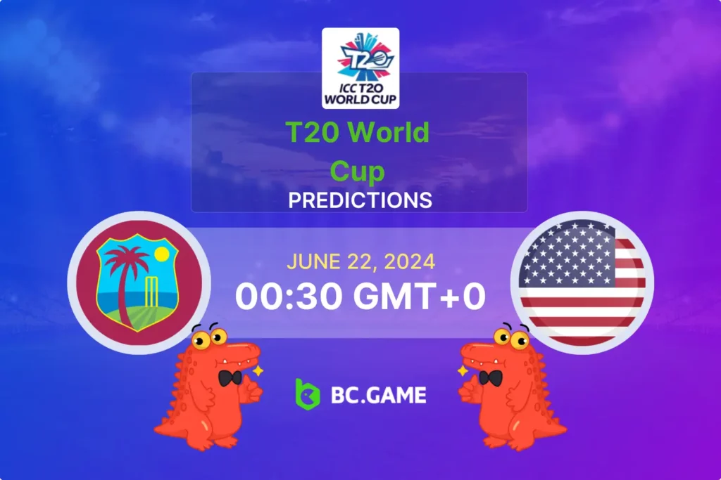 West Indies vs United States Prediction, Odds, Betting Tips - T20 World Cup.