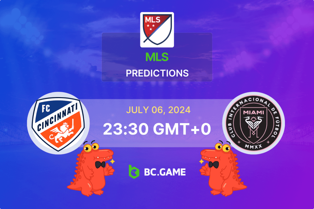 Match prediction for the FC Cincinnati vs Inter Miami game at MLS 2024.