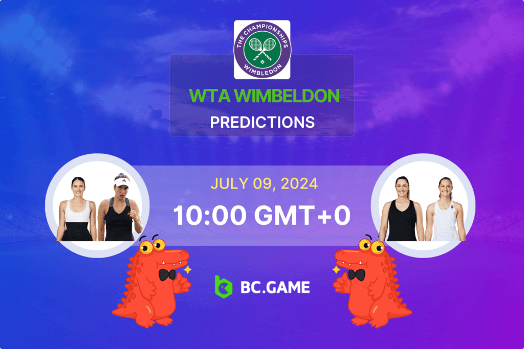 Match prediction for the Kostyuk M. / Ruse G. vs Dabrowski G. / Routliffe E. game at Wimbledon Championships 2024.