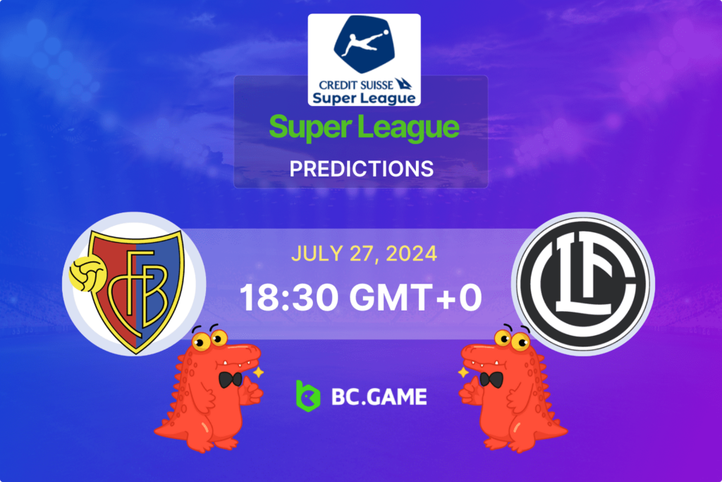 Match prediction for the Basel vs Lugano game at Switzerland Super League 2024.