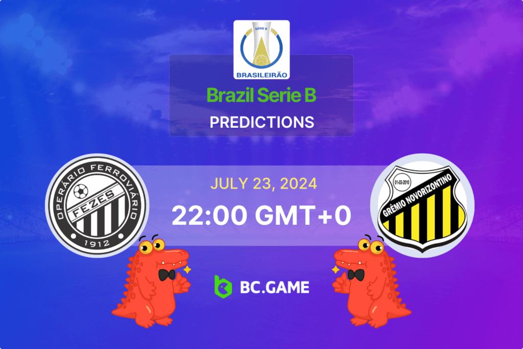 Match prediction for the Operario vs Novorizontino game at Brazil Serie B 2024.