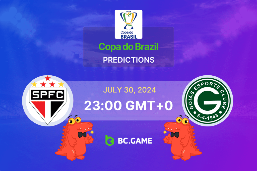 Match prediction for the Sao Paulo vs Goias game at Copa do Brasil 2024.