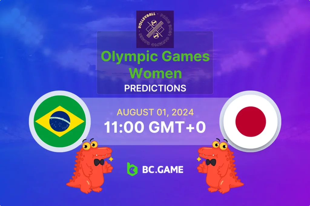 Brazil W vs Japan W Olympic Volleyball Match: Expert Predictions and Betting Tips.