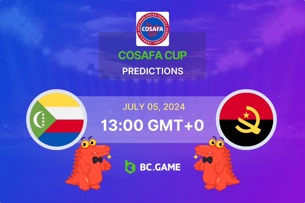 Match prediction for the Comoros vs Angola game at COSAFA Cup 2024.