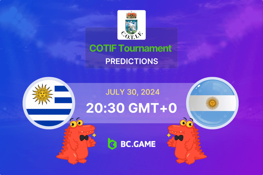 Match prediction for the Argentina U20 vs Uruguay U20 game at COTIF Tournament 2024.