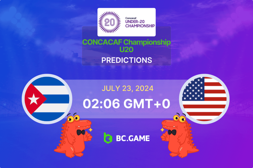 Match prediction for the Cuba U20 vs USA U20 game at CONCACAF Championship U20 2024.  