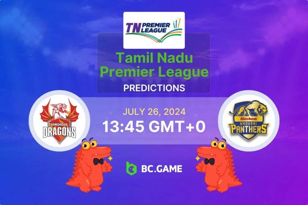 TNPL 2024: Dindigul Dragons vs Madurai Panthers Betting Tips.