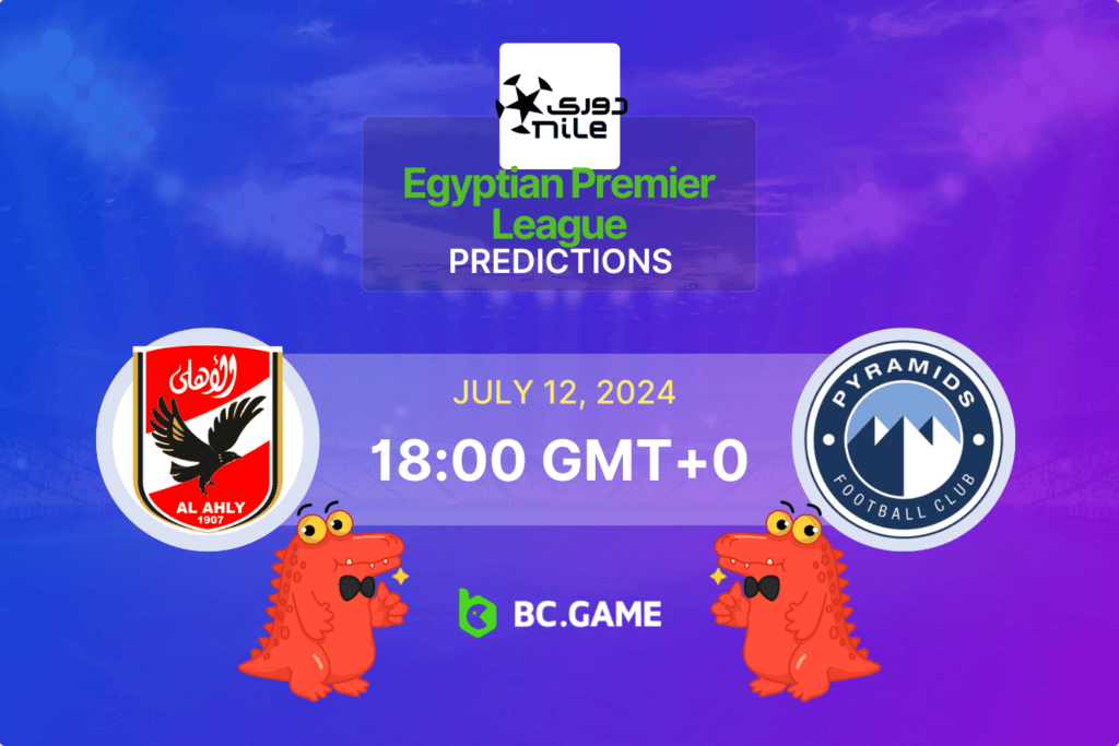 Match prediction for the Al Ahly vs Pyramids FC game at Egypt Premier League 2024.